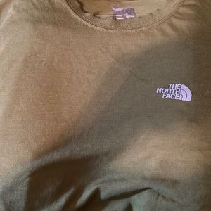 North face short sleeve olive green